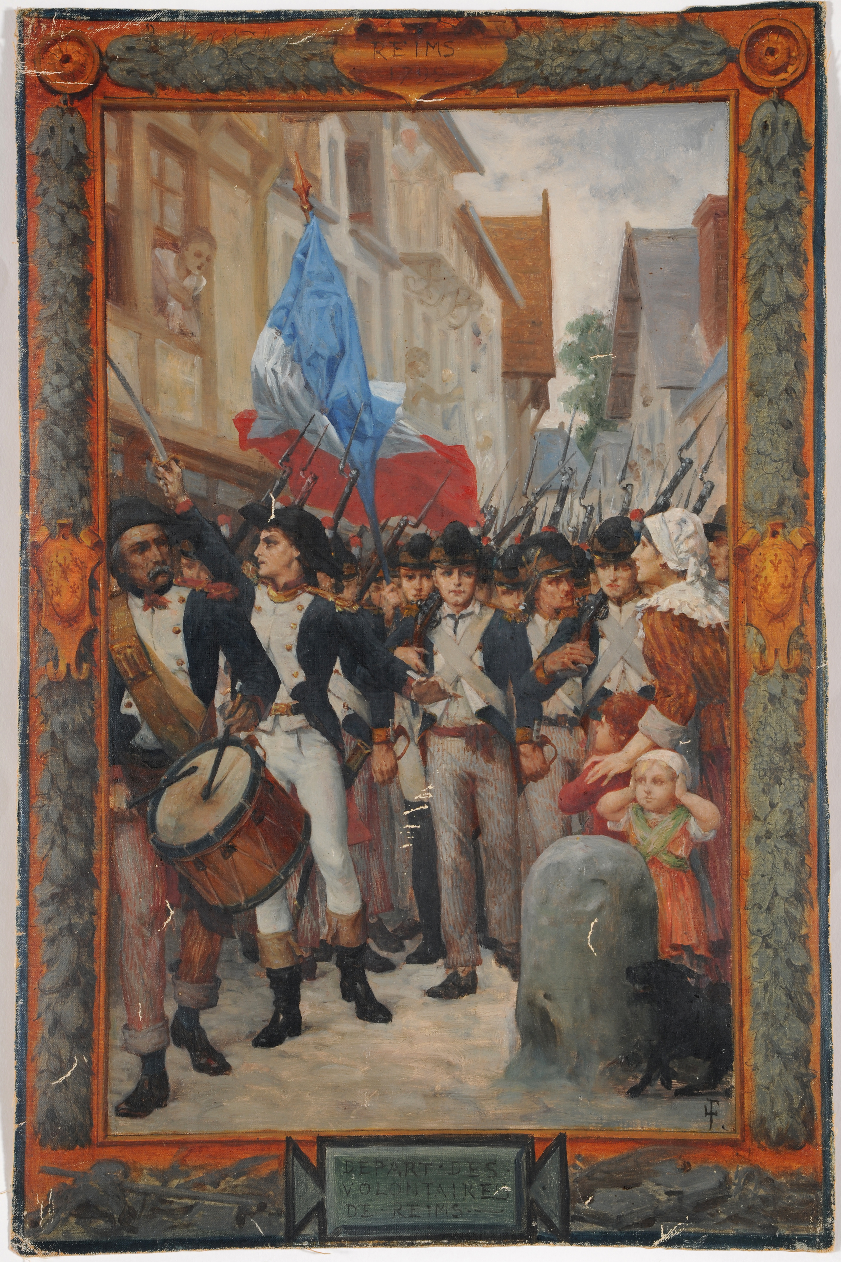 Le départ des volontaires de Reims en 1792