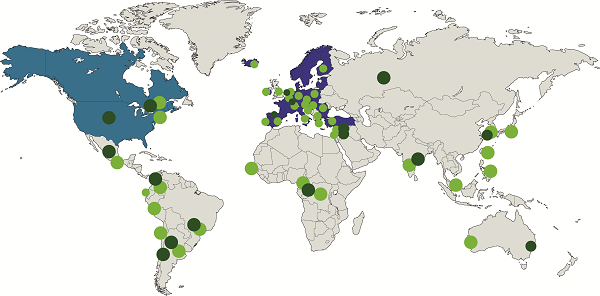 carte partenaires internationaux